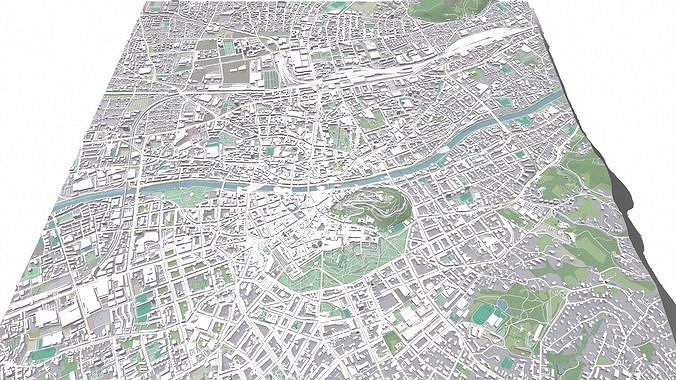 Cityscape Graz Austria 3D model