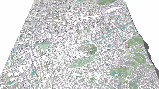Cityscape Graz Austria 3D model