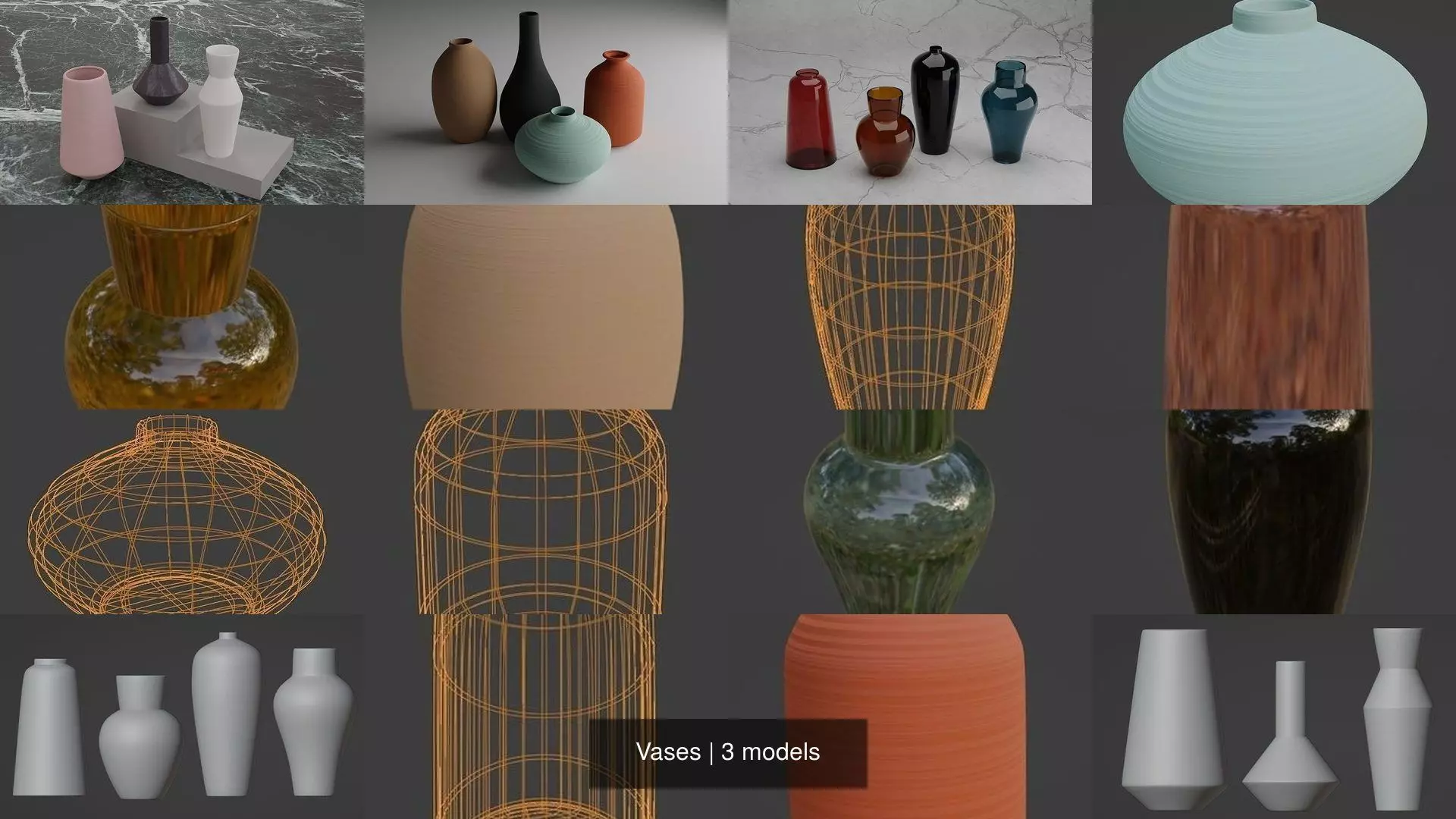 Vases 3D Model Collection_1