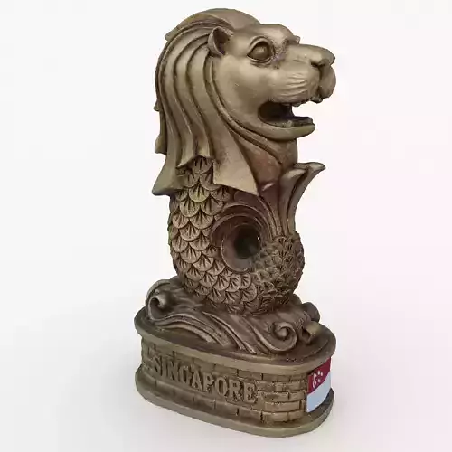 Merlion Figurine 3D model