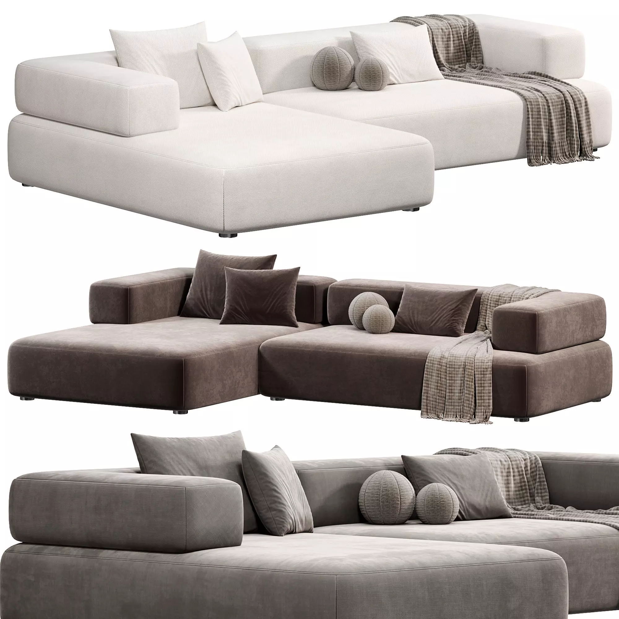 CHOLET Sectional Sofa 2 3D model_0