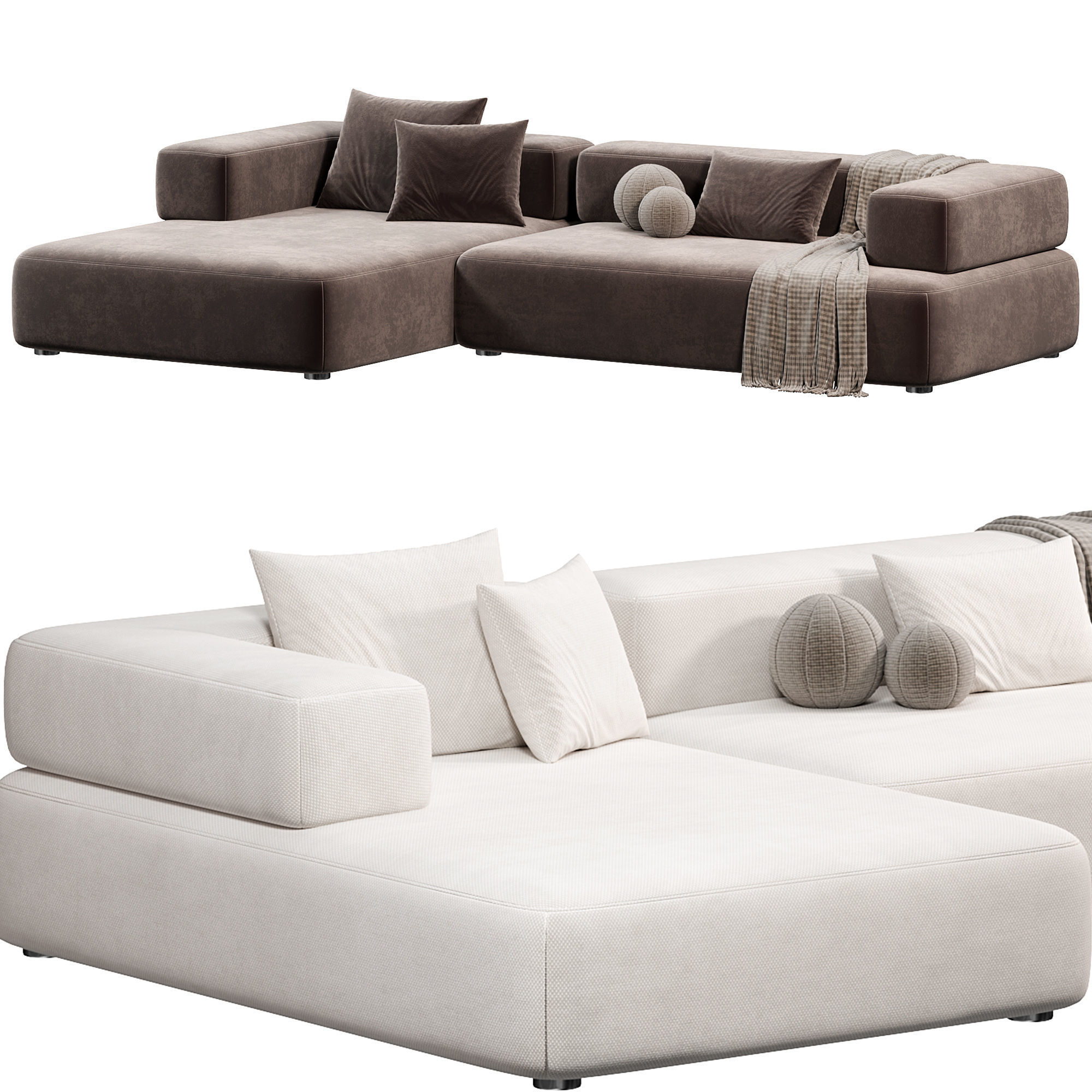 CHOLET Sectional Sofa 2 3D model_2