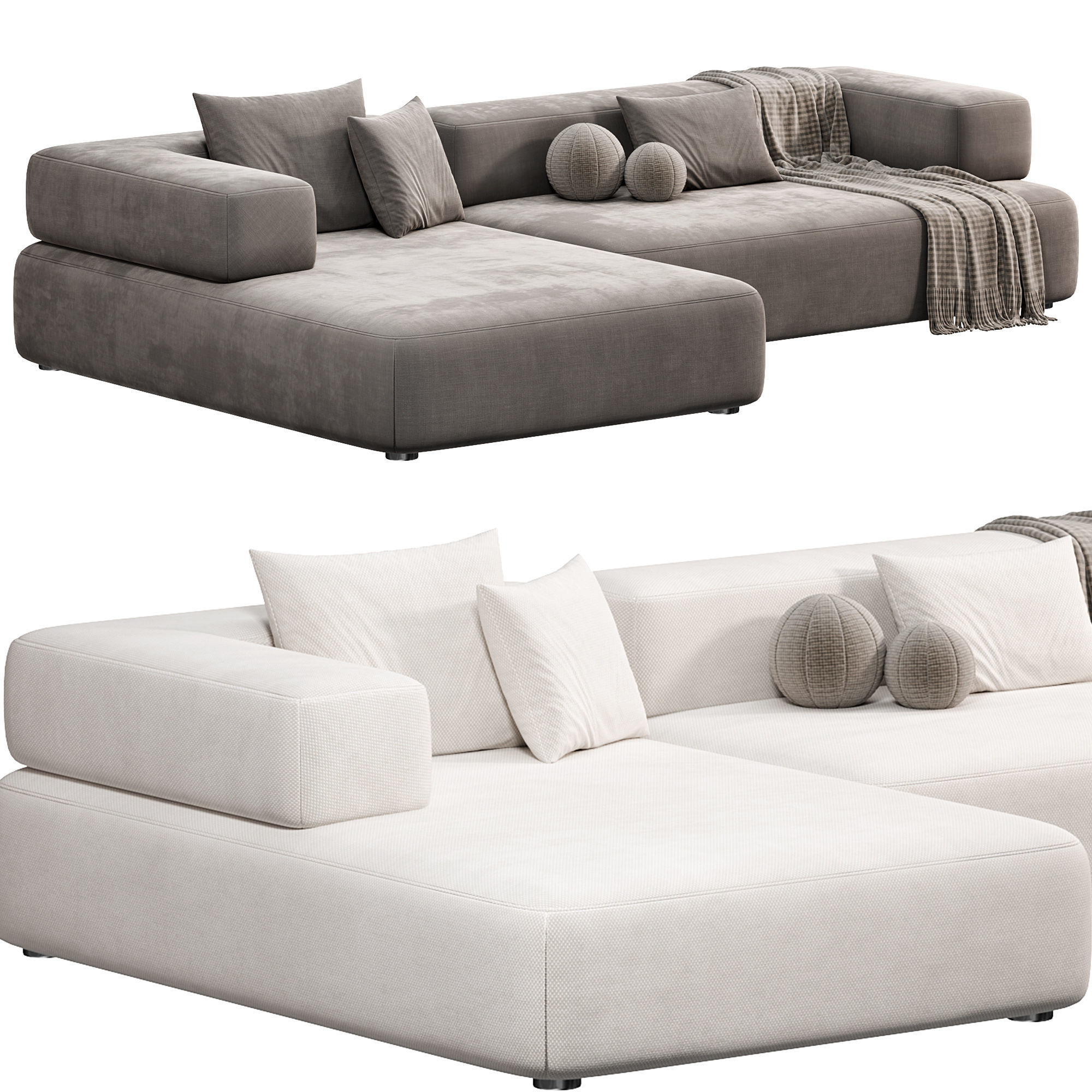 CHOLET Sectional Sofa 2 3D model_1