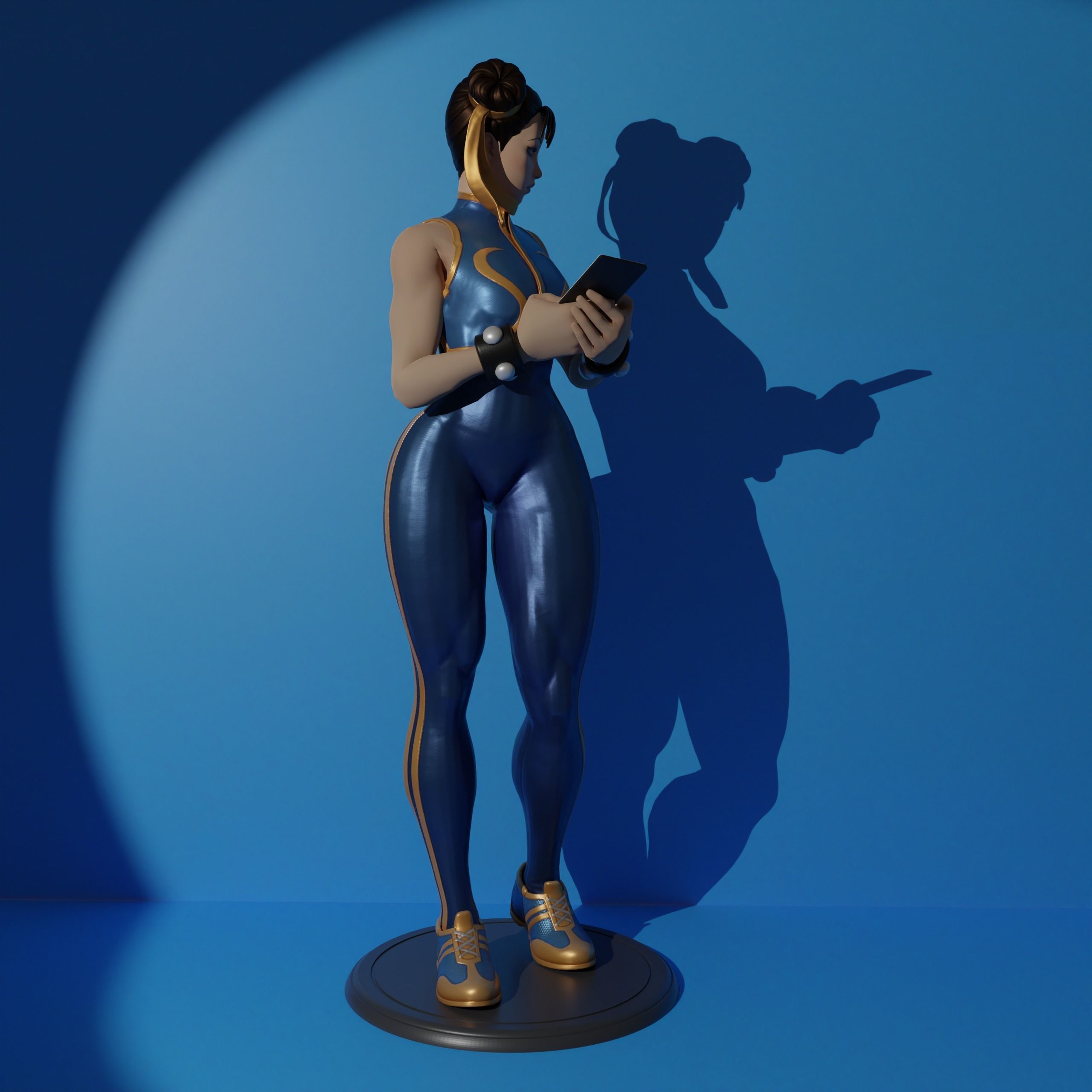 Chun-Li 3D print model_8