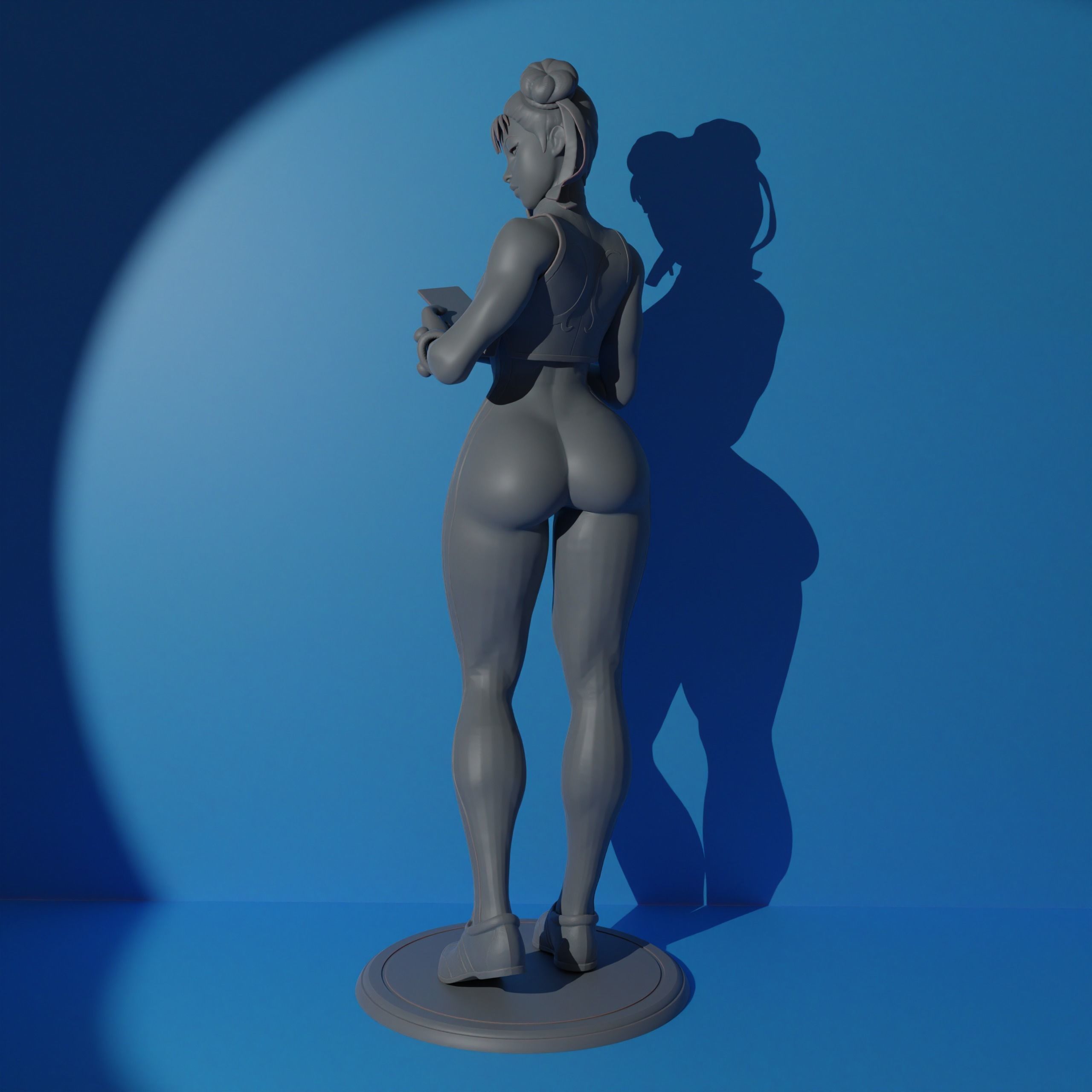 Chun-Li 3D print model_3