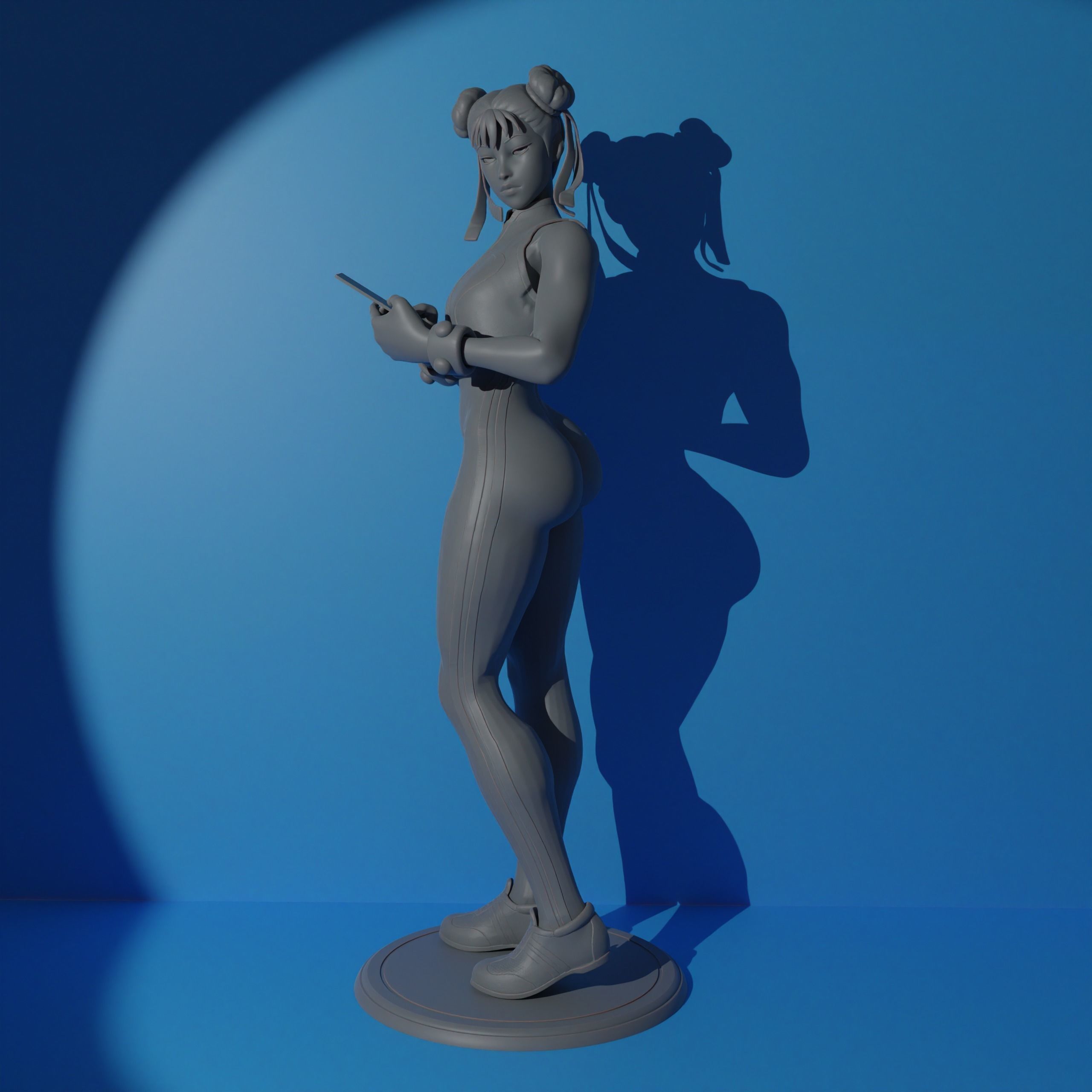Chun-Li 3D print model_1