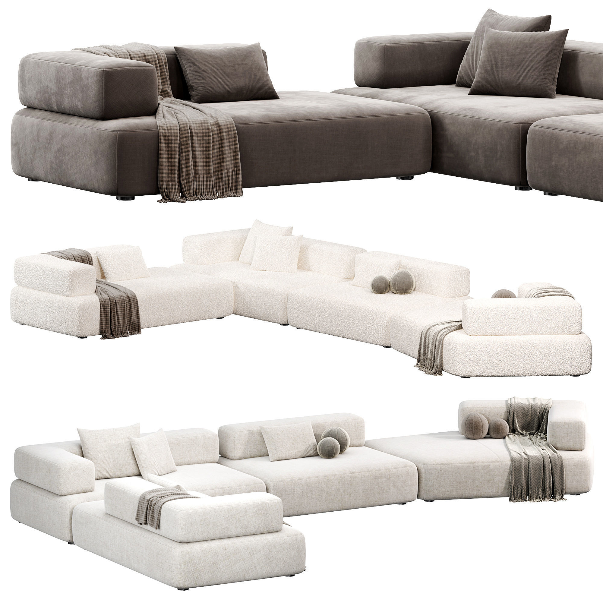 CHOLET Sectional Sofa 3 3D model_3