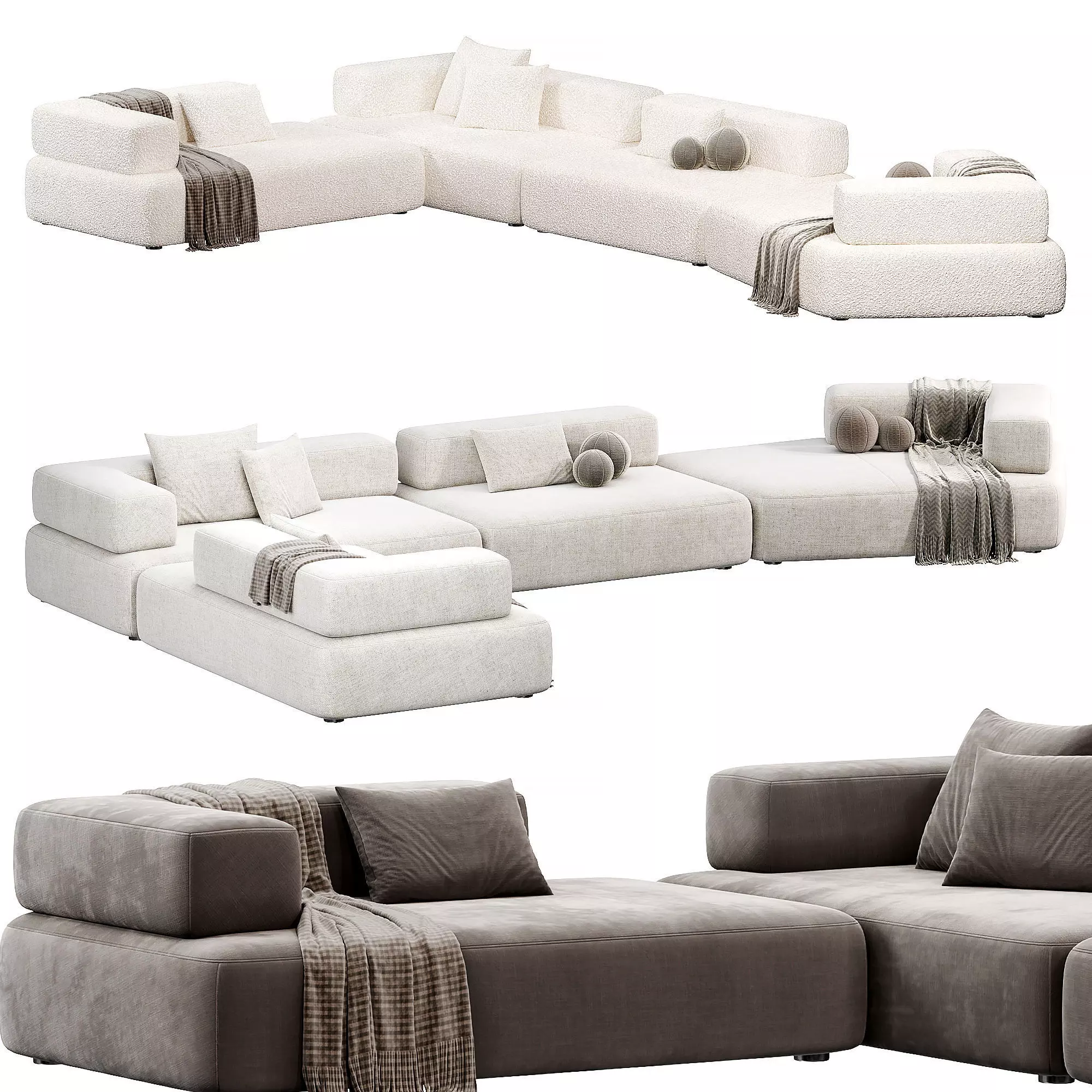 CHOLET Sectional Sofa 3 3D model_0