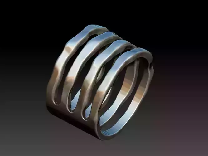 Four Band Ring  3D print model