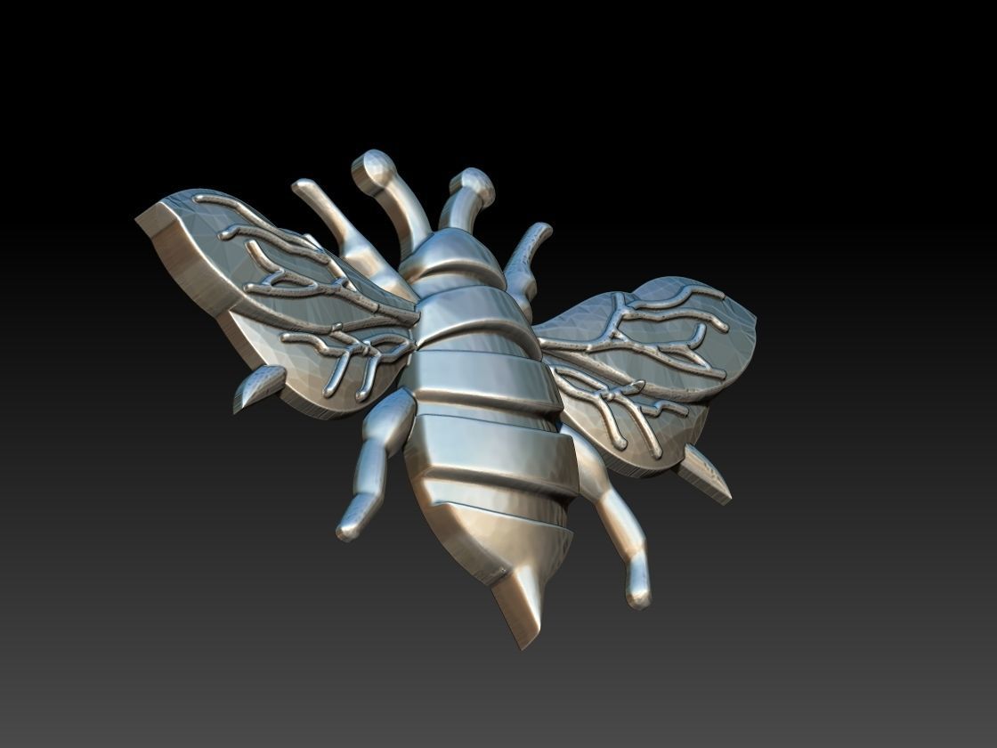 Bee Abelha Relief 3D print model_1
