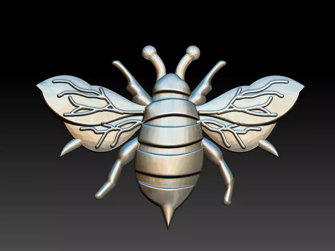 Bee Abelha Relief 3D print model_0