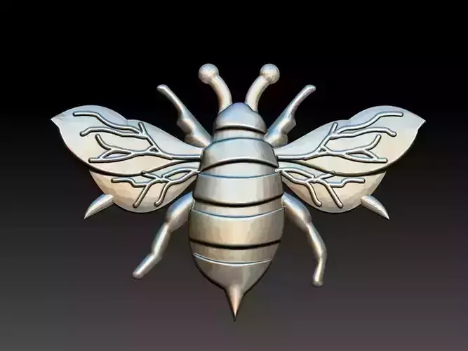Bee Abelha Relief 3D print model
