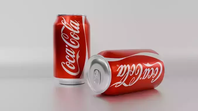 Coke Can 3D Model - Blender Cycles Render