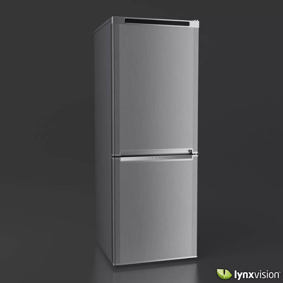 Double Door Refrigerator 3D model_0