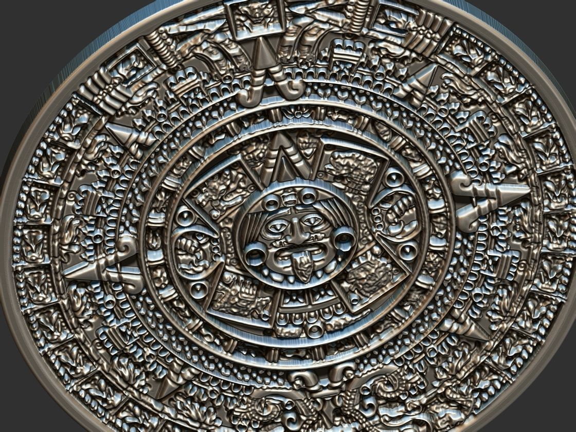 Aztec Calendar - Asteca 3D print model_7