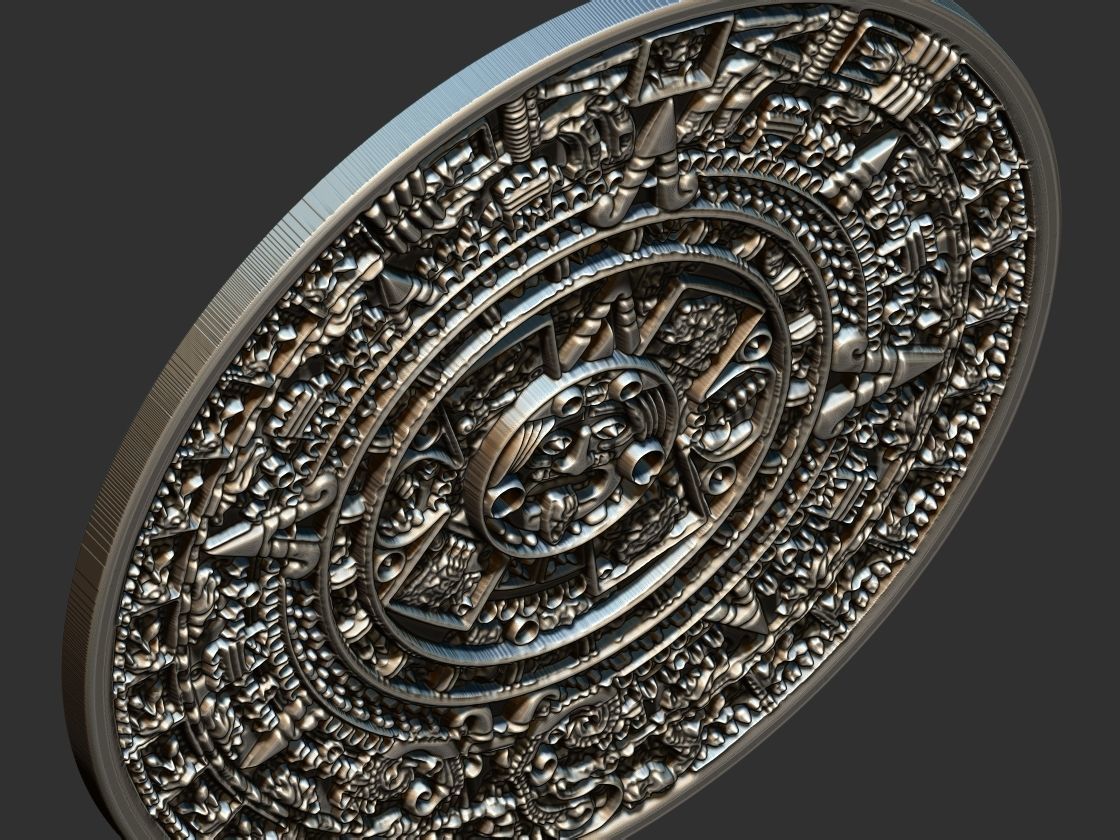 Aztec Calendar - Asteca 3D print model_8