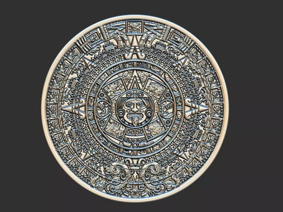 Aztec Calendar - Asteca 3D print model_0
