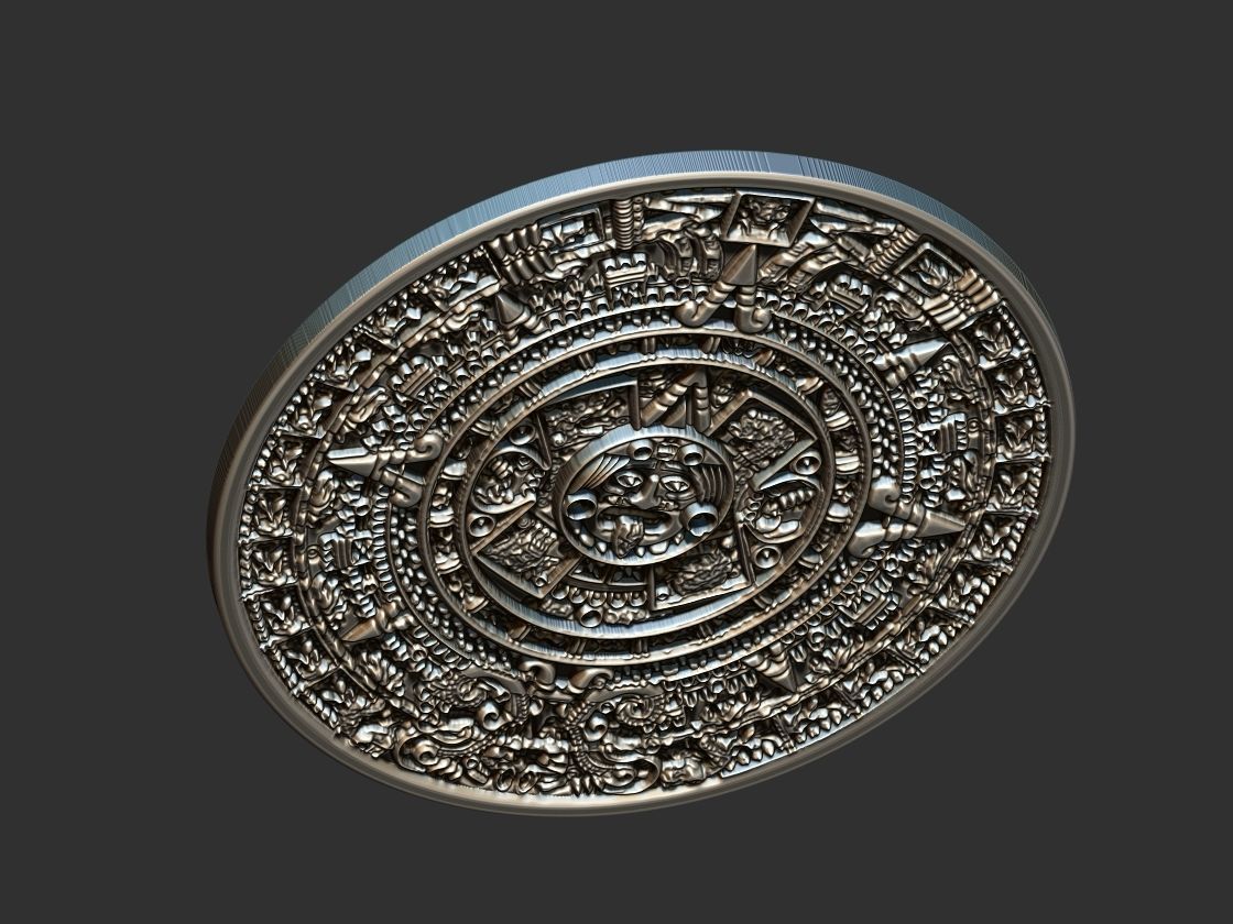 Aztec Calendar - Asteca 3D print model_5
