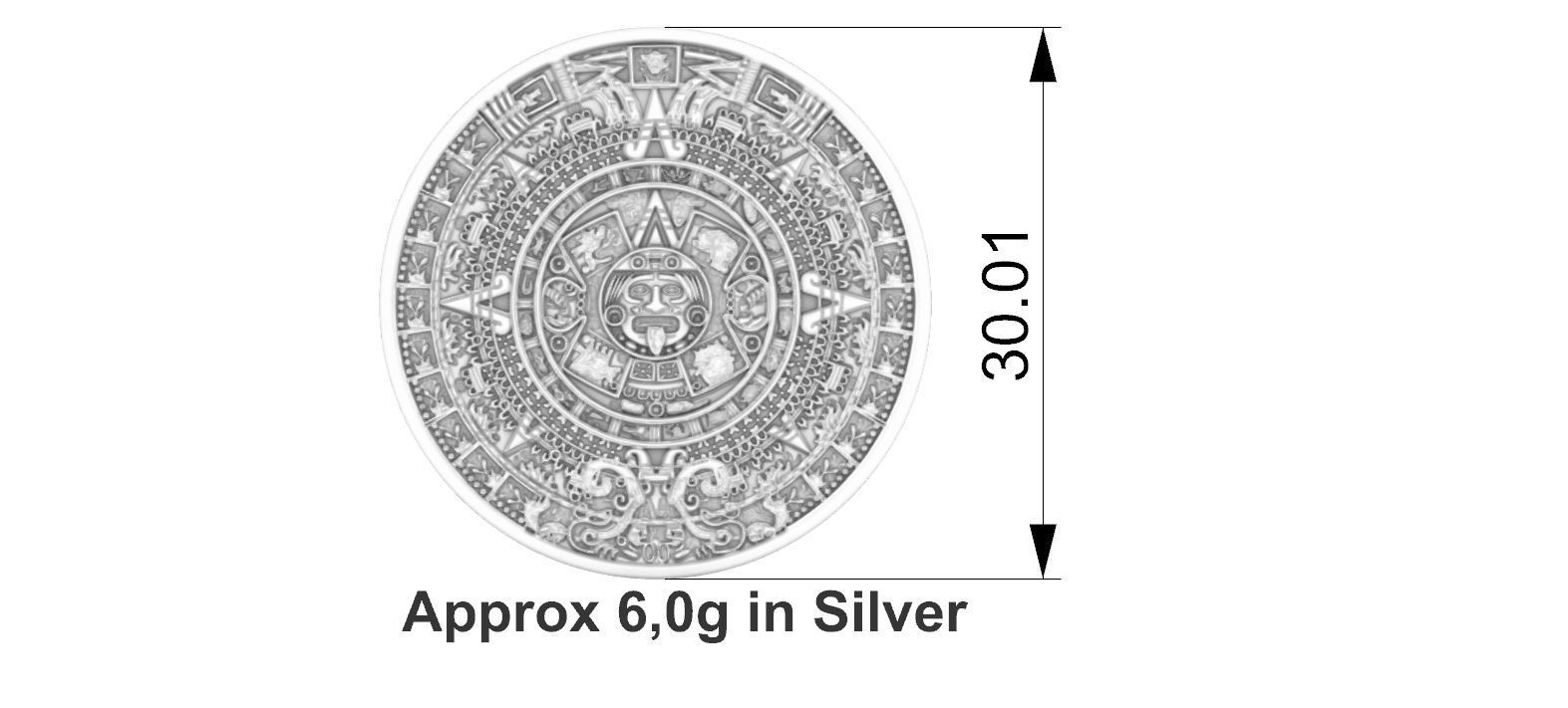 Aztec Calendar - Asteca 3D print model_3