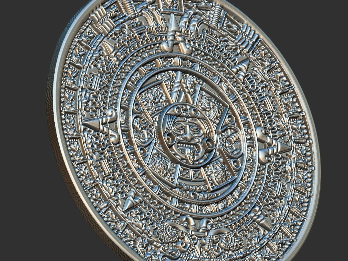 Aztec Calendar - Asteca 3D print model_6
