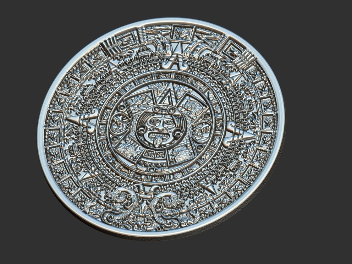 Aztec Calendar - Asteca 3D print model_1