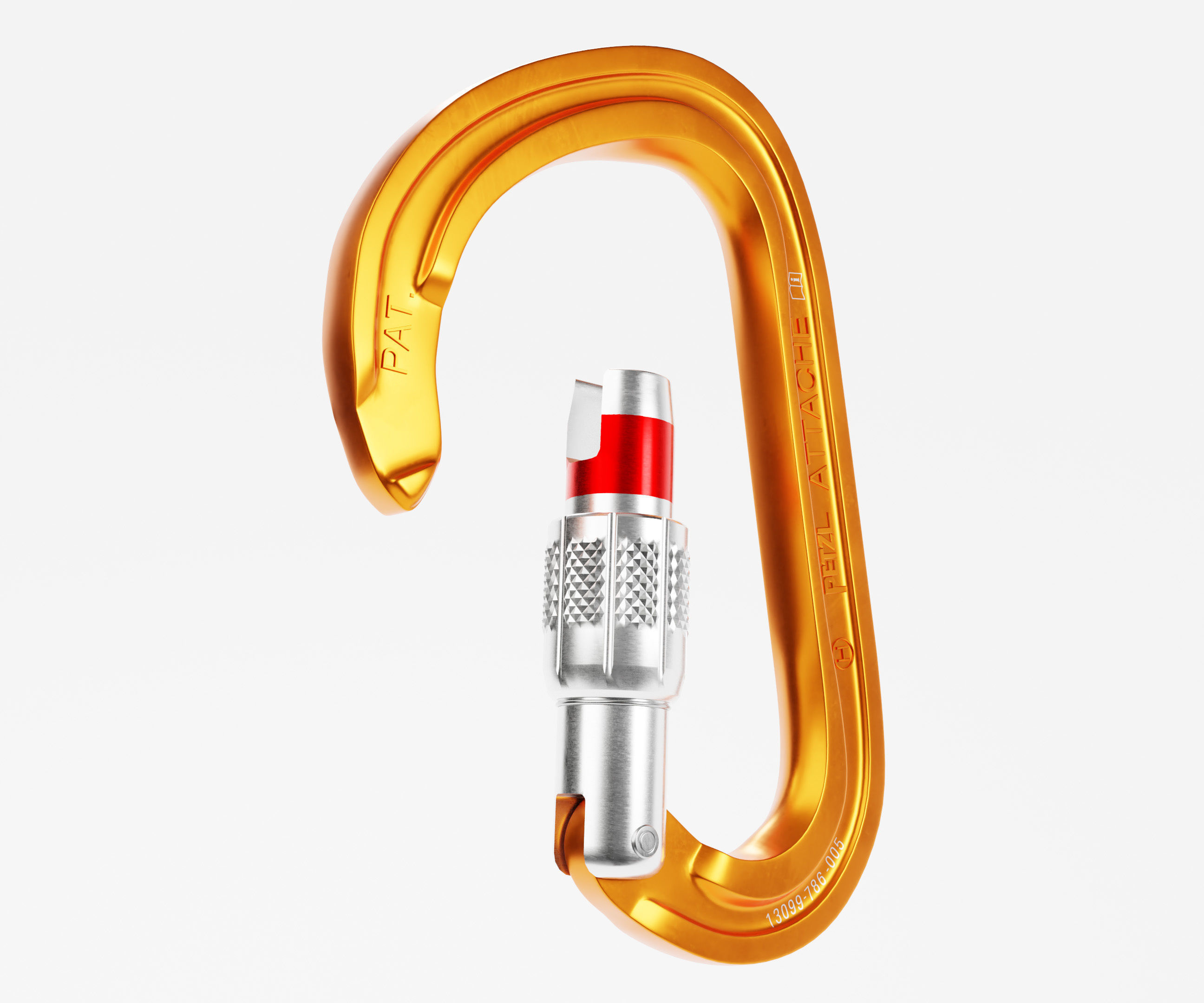 Carabiner Hook Low-poly 3D model_4