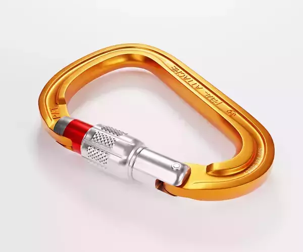 Carabiner Hook Low-poly 3D model