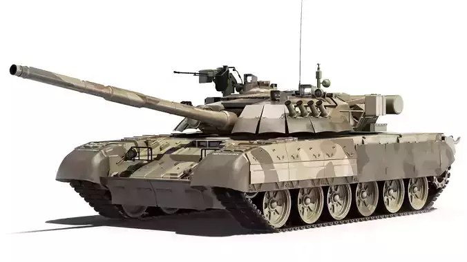 Tank T-80UD 2012 3D model