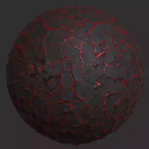 Lava Crack Clay Ground seamless pbr texture
