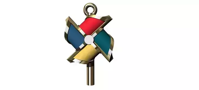 Pinwhell - Catavento Pendant 3D print model