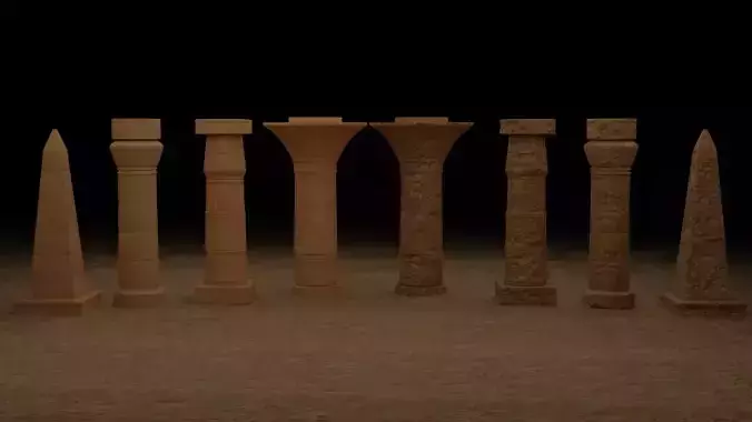 Egyptian Pillar Collection