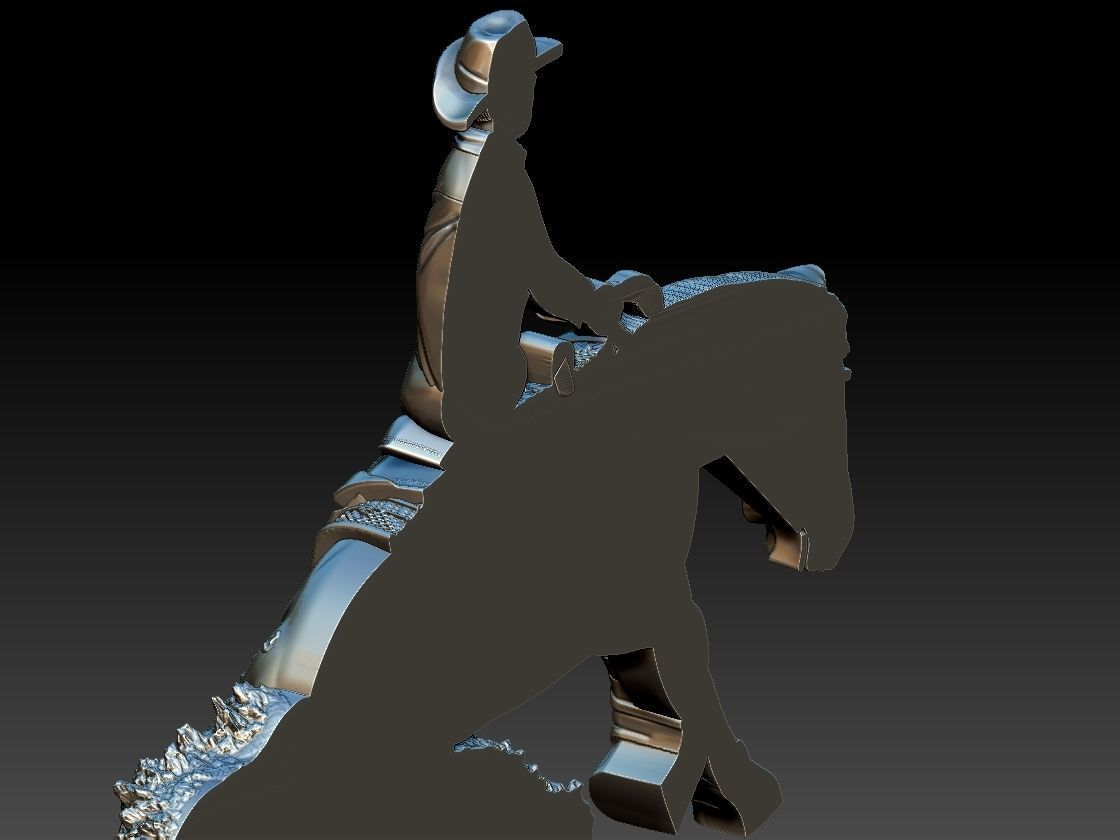 Reining Horse 3D print model_19