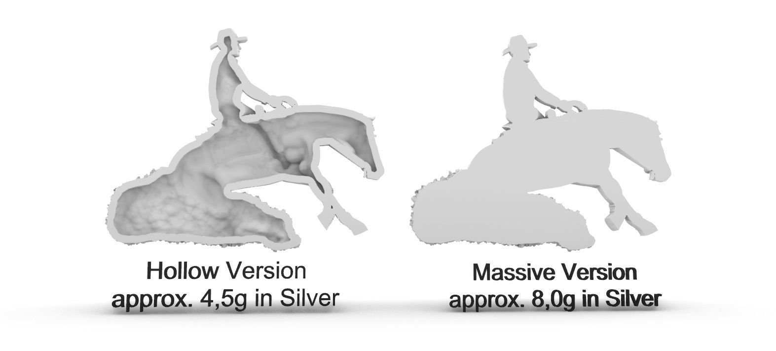 Reining Horse 3D print model_5