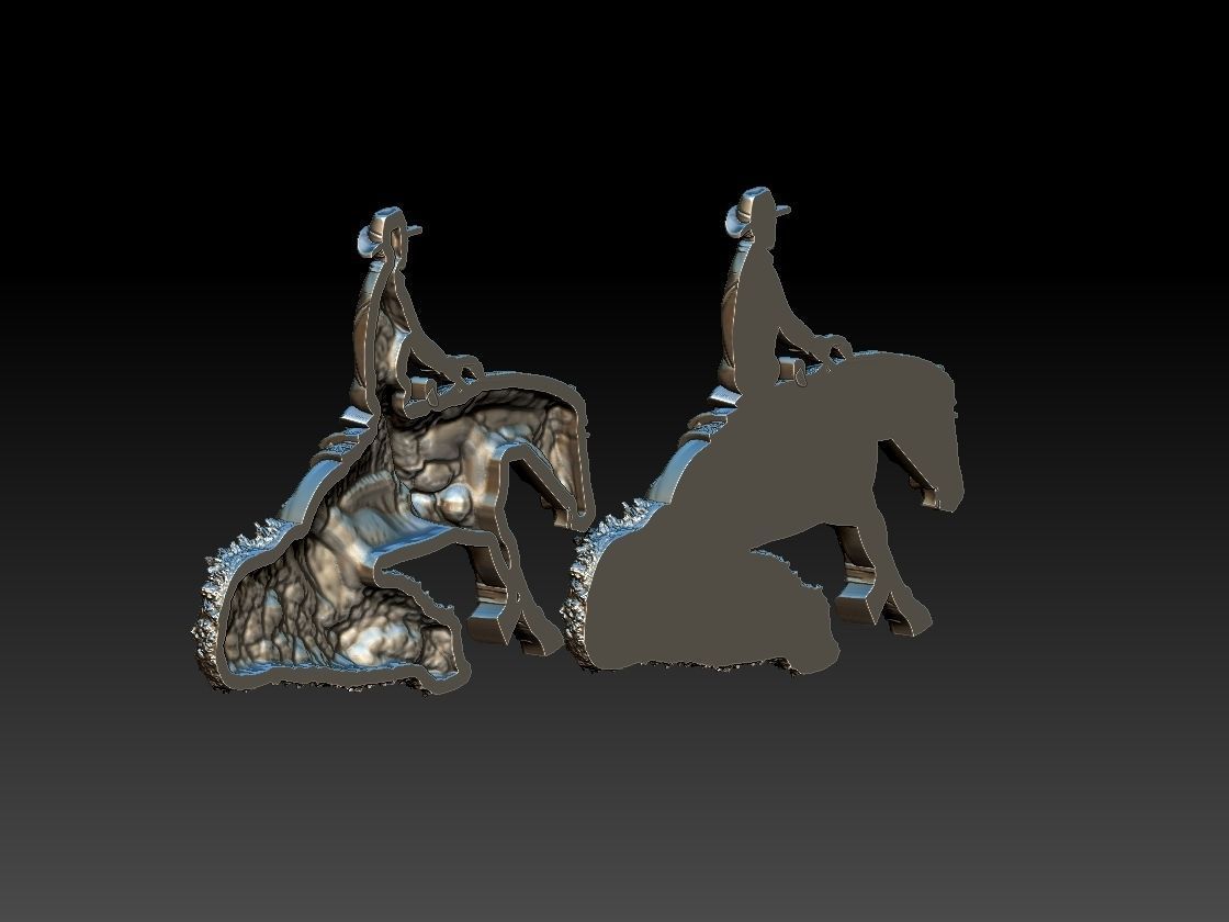 Reining Horse 3D print model_10