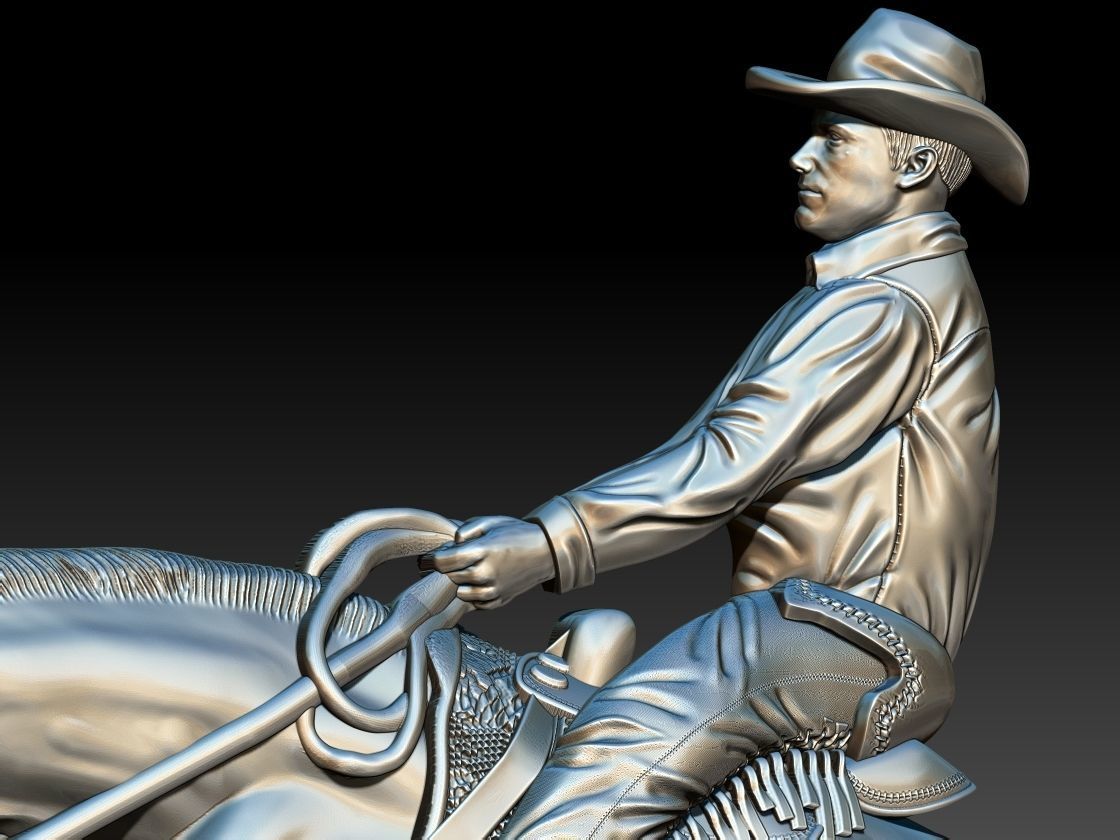 Reining Horse 3D print model_13