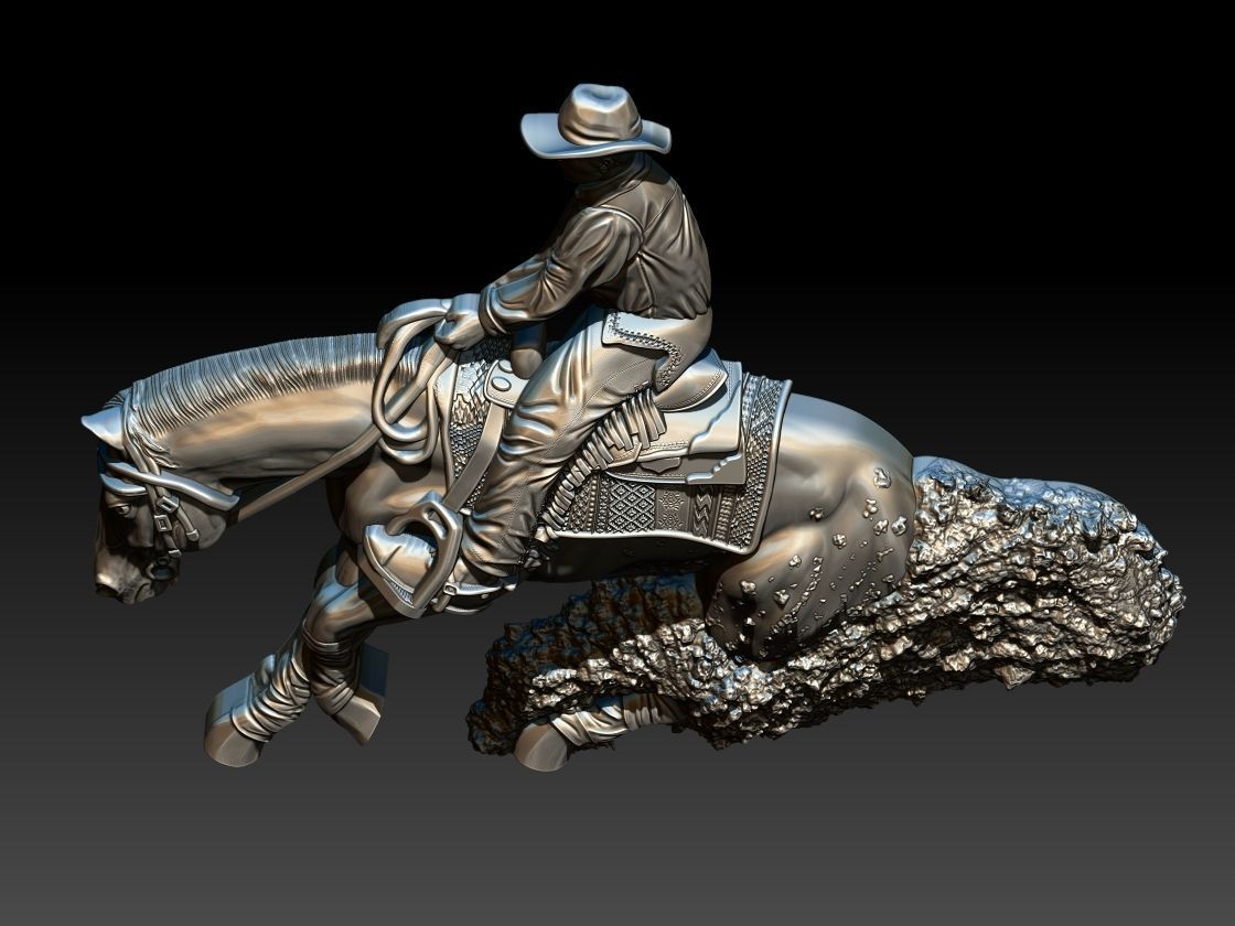 Reining Horse 3D print model_2