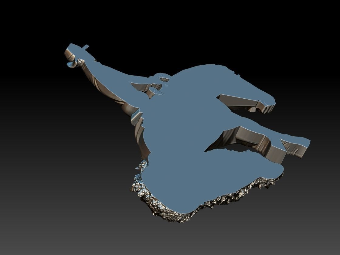 Reining Horse 3D print model_3