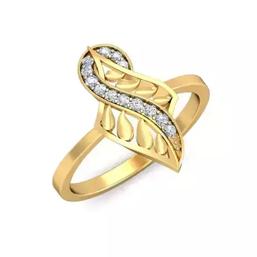 Book-Style Diamond Ring 