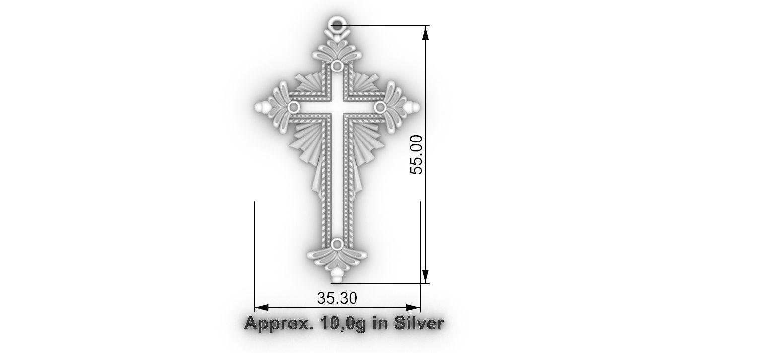 Cross With Radiance 3D print model_4