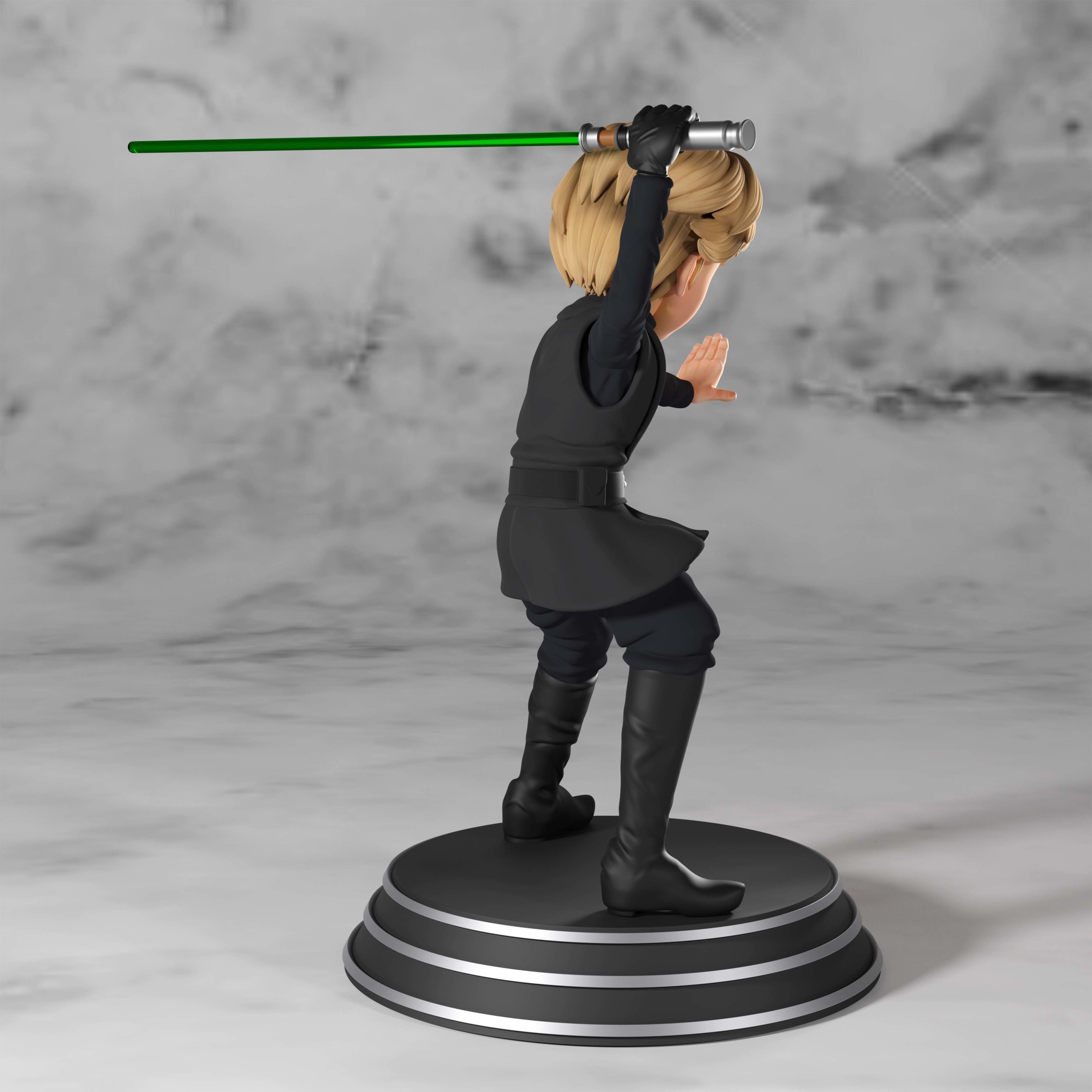 Luke Skywalker - Jedi Master 3D print model_6