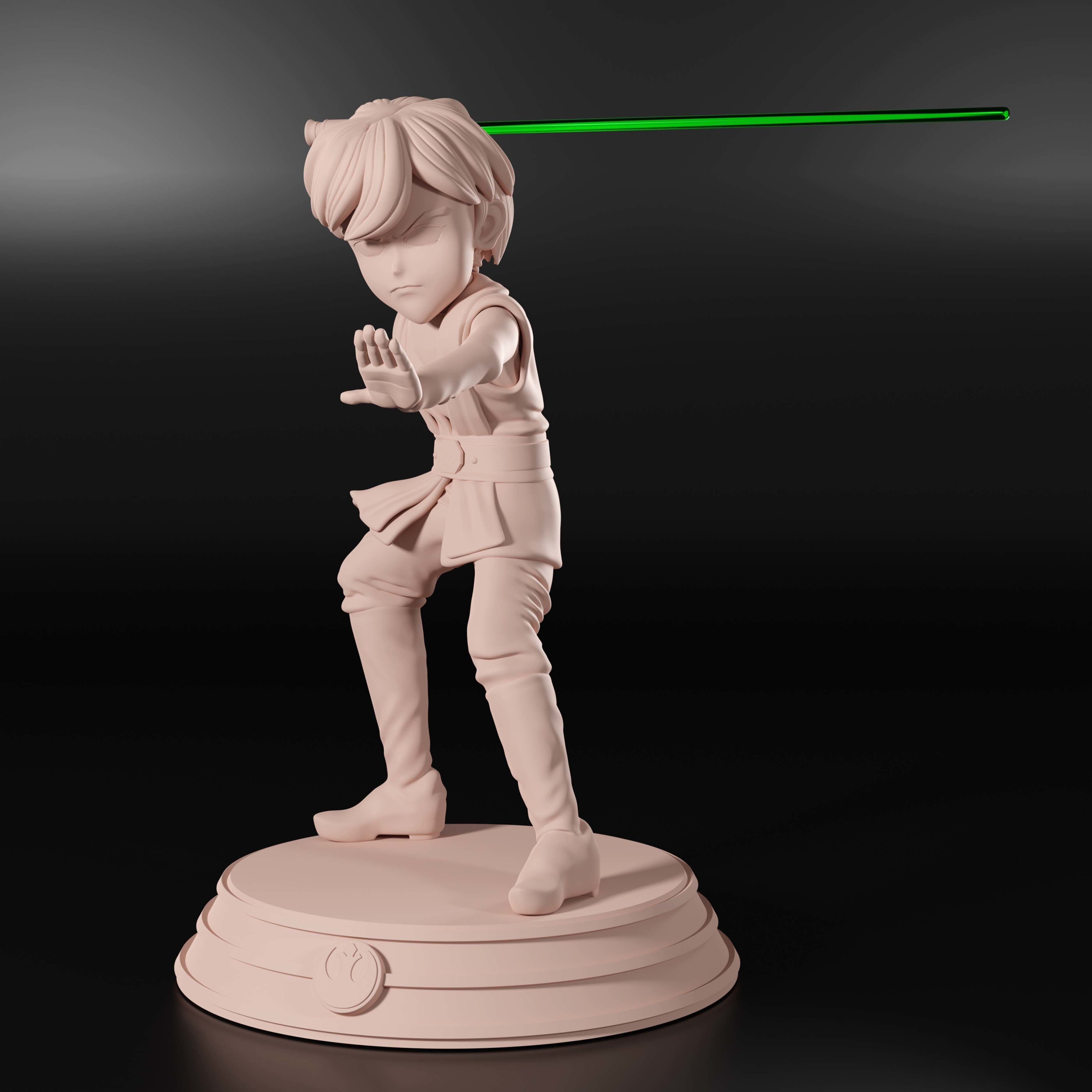 Luke Skywalker - Jedi Master 3D print model_12