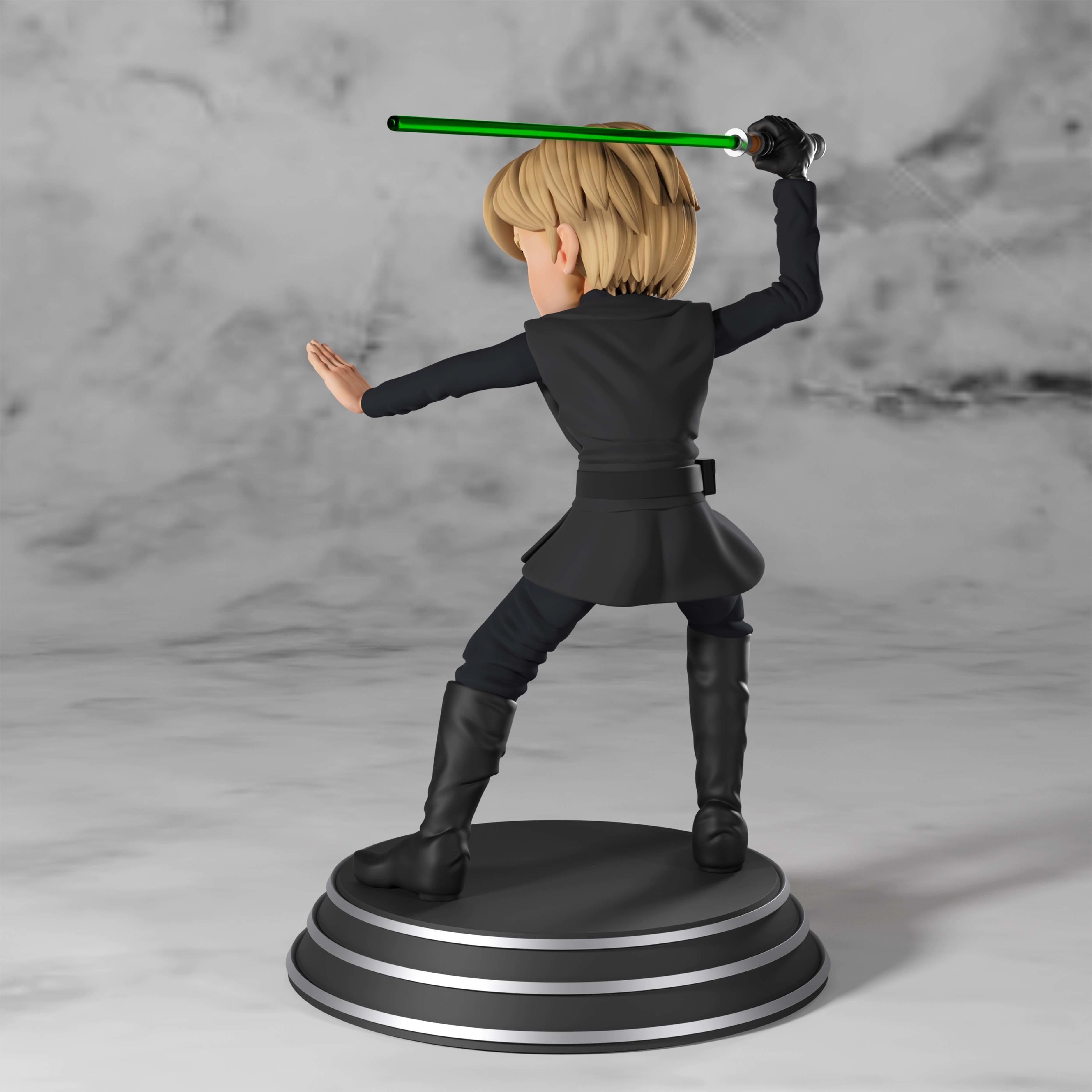 Luke Skywalker - Jedi Master 3D print model_5