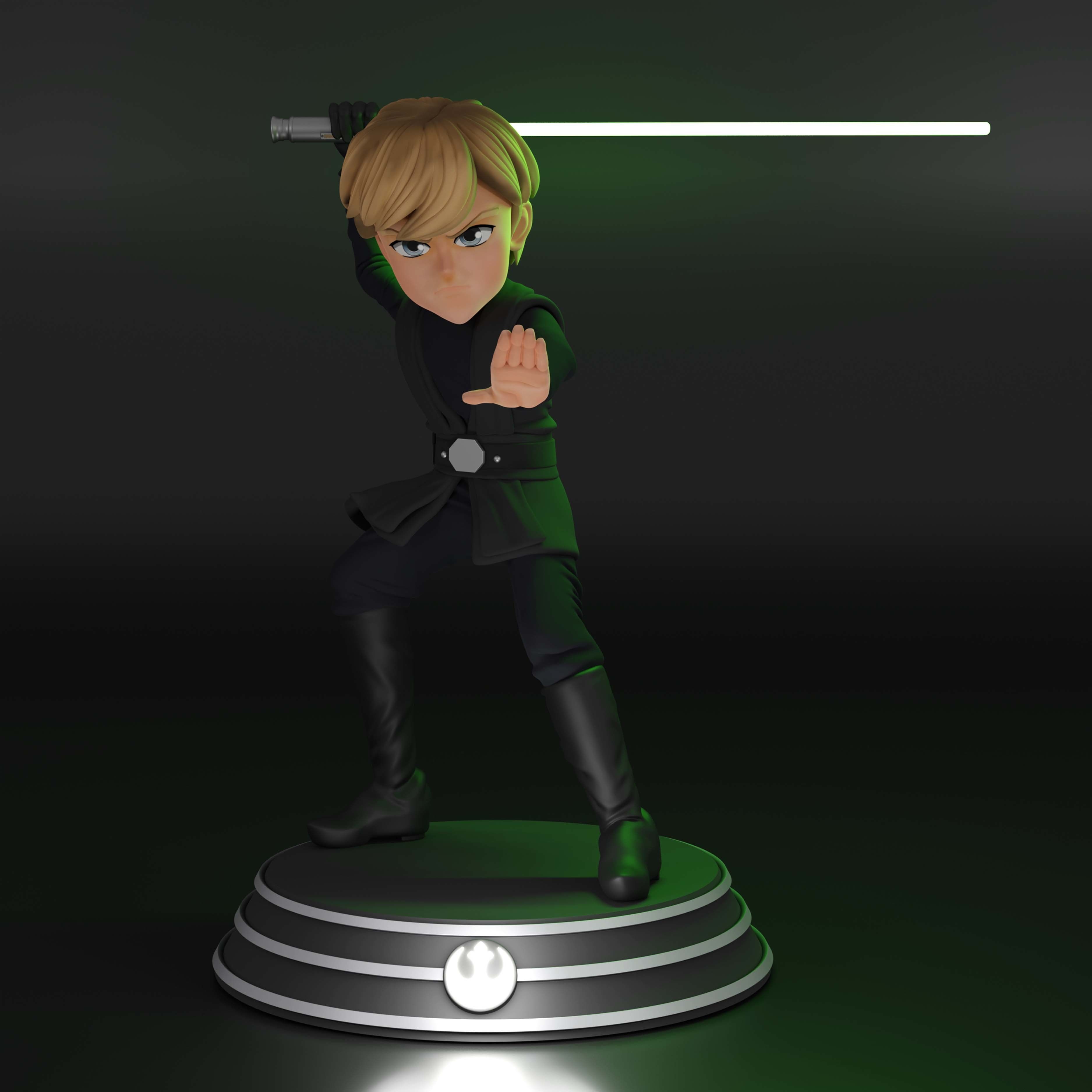 Luke Skywalker - Jedi Master 3D print model_1