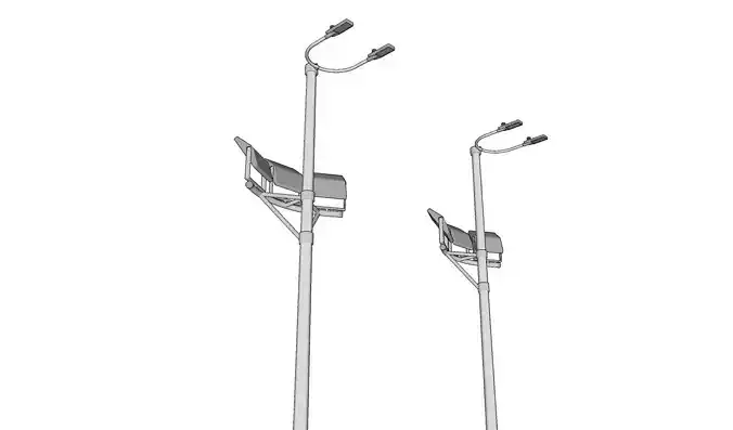 Light Pole - Lamp Post 09 3D model Light Pole - Lamp Post 09 3D model