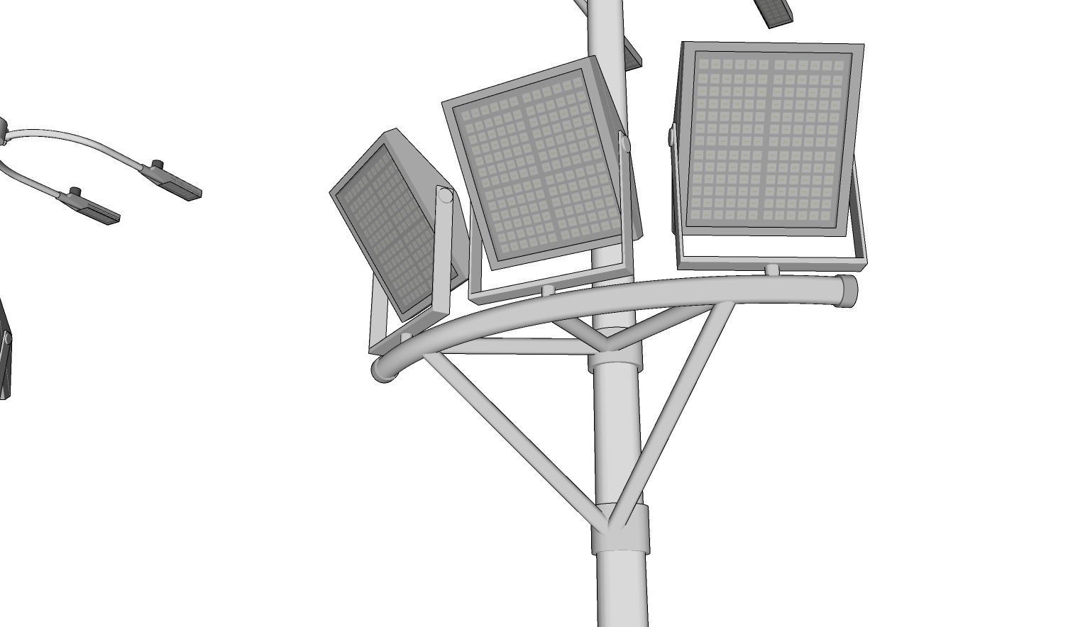 Light Pole - Lamp Post 09 3D model_7