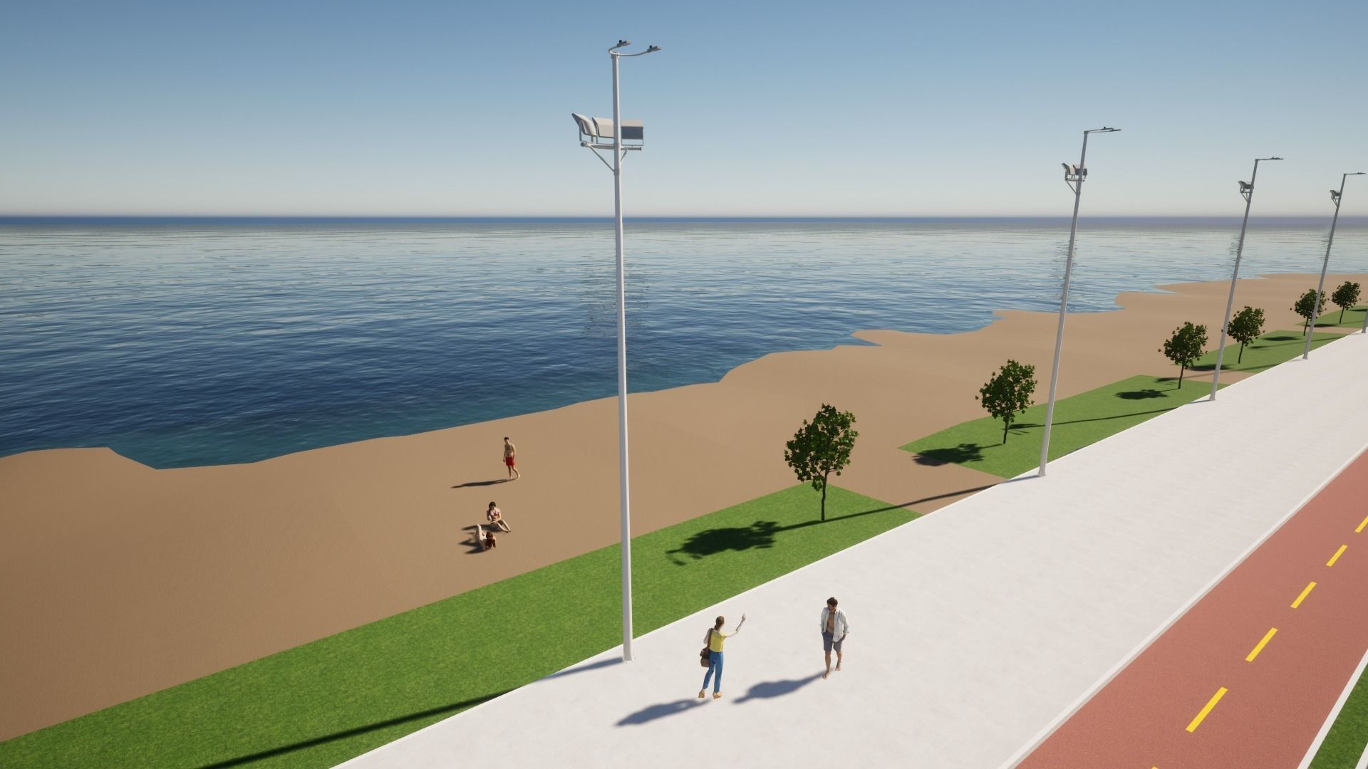 Light Pole - Lamp Post 09 3D model_11