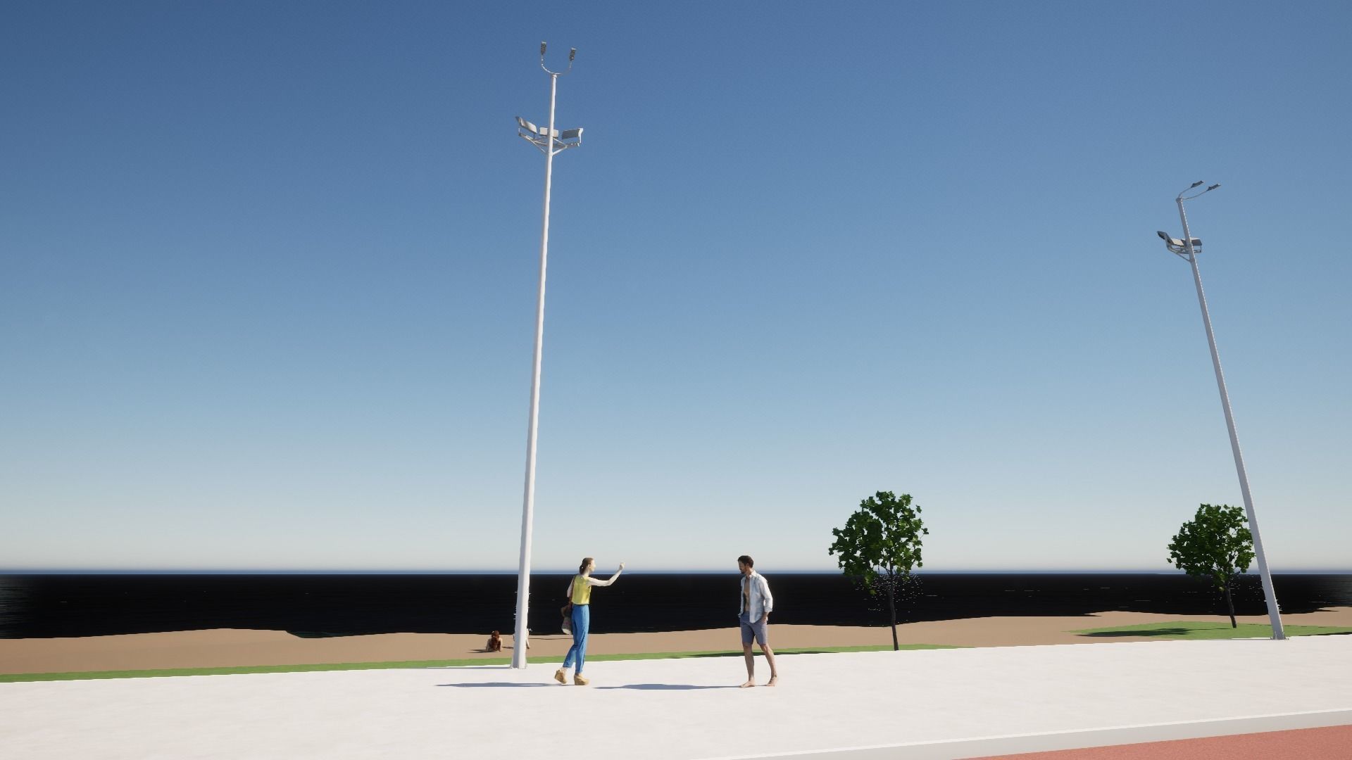 Light Pole - Lamp Post 09 3D model_14