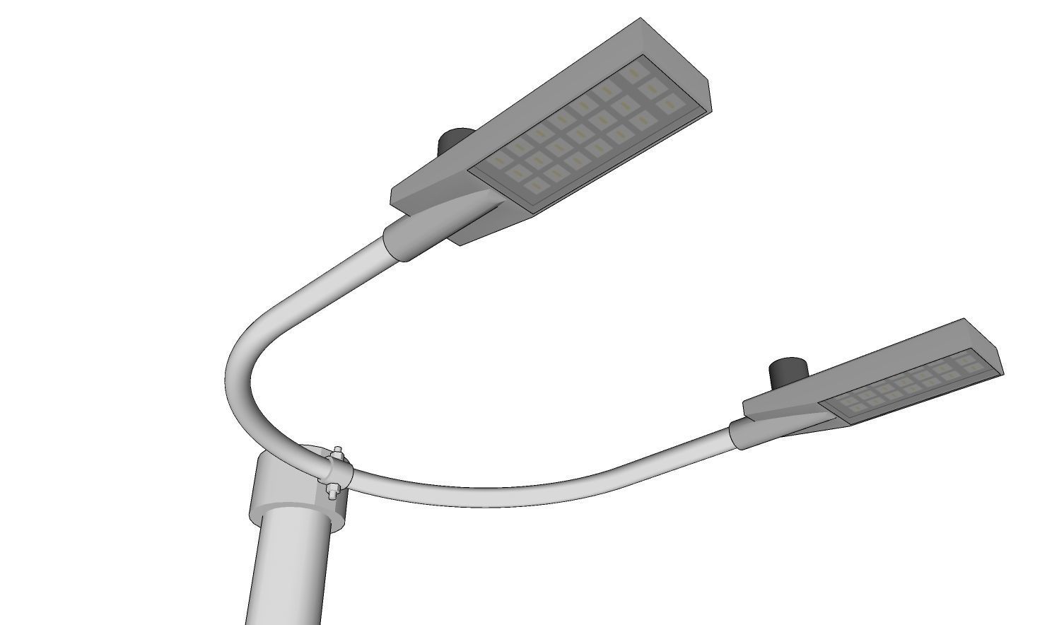 Light Pole - Lamp Post 09 3D model_8