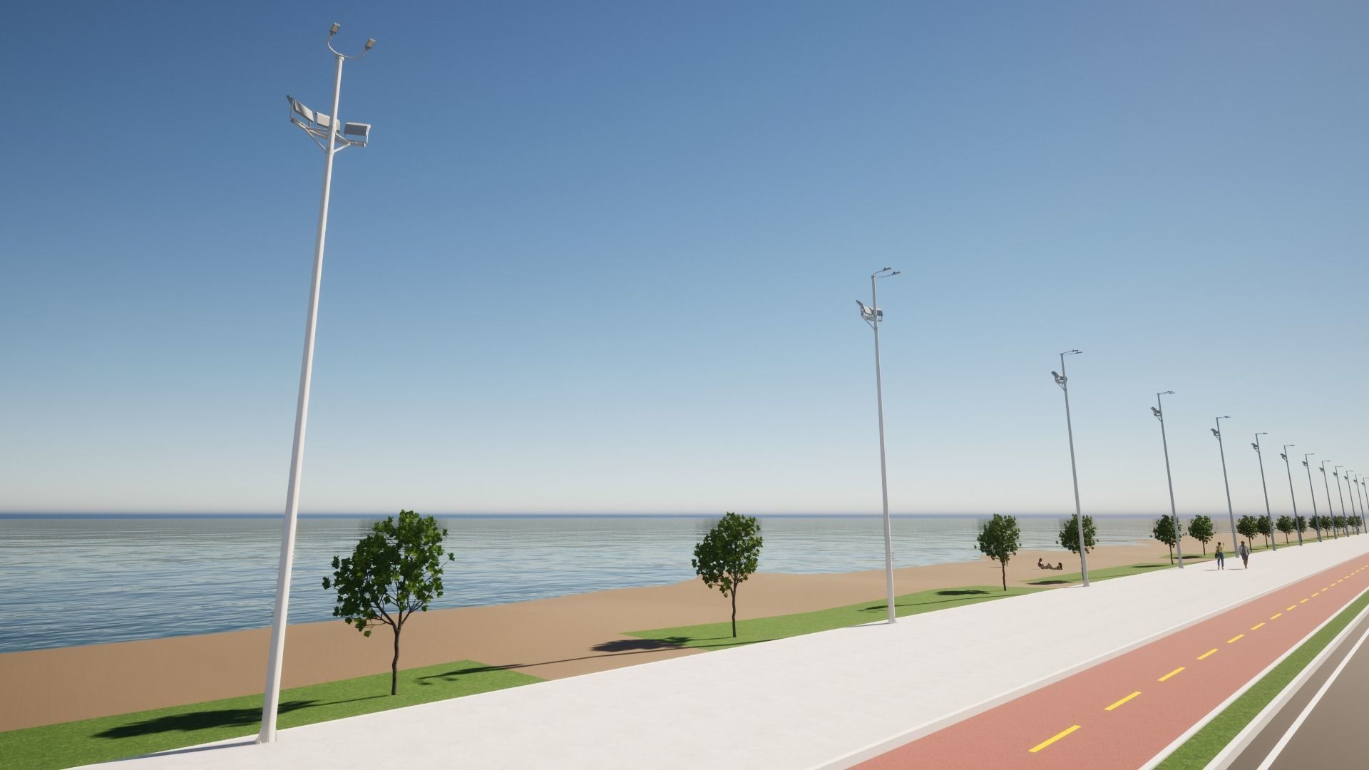 Light Pole - Lamp Post 09 3D model_10