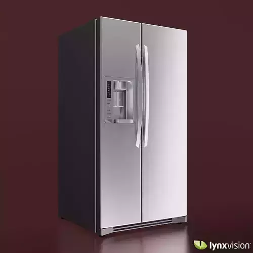 LG Side-by-Side Refrigerator 3D model